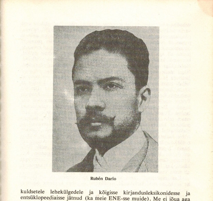 J&uuml;ri Talvet y el legado universal de Rub&eacute;n Dar&iacute;o
